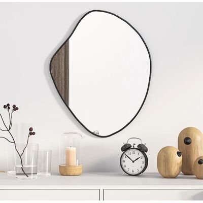 VMP Lustro ścienne, czarne, 50x40 cm VMP Lustro ścienne, czarne, 50x40 cm