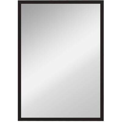 Lustro ścienne HOMCOM 50 x 70 cm, prostokątne, dekoracyjne, wiszące, lustro łazienkowe, do sypialni, łazienki, salonu, korytarza, czarne Lustro ścienne HOMCOM 50 x 70 cm, prostokątne, dekoracyjne, wiszące, lustro łazienkowe, do sypialni, łazienki, salonu, korytarza, czarne