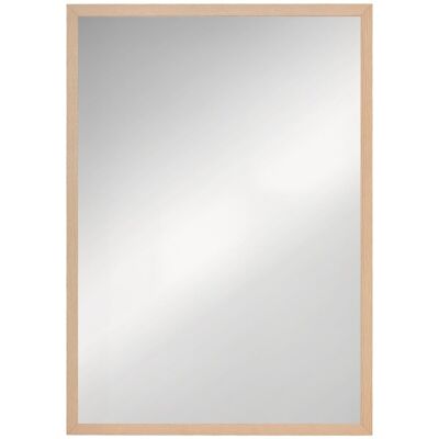 Lustro ścienne HOMCOM 50 x 70 cm, prostokątne, z ramą z płyty MDF, dekoracyjne lustro wiszące, lustro łazienkowe do sypialni, łazienki, salonu, kory.. Lustro ścienne HOMCOM 50 x 70 cm, prostokątne, z ramą z płyty MDF, dekoracyjne lustro wiszące, lustro łazienkowe do sypialni, łazienki, salonu, kory..