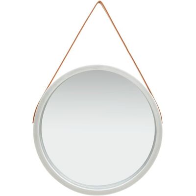 Lustro ścienne na pasku VIDAXL, srebrne, 60 cm Lustro ścienne na pasku VIDAXL, srebrne, 60 cm