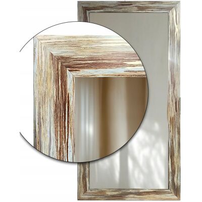 Fabryka Luster Lustro ścienne w drewnianej kolorowej malowanej ramie 60x60 r5 Fabryka Luster Lustro ścienne w drewnianej kolorowej malowanej ramie 60x60 r5