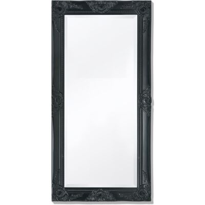 VMP Lustro Ścienne W Stylu Barokowym 100x50 Cm, Czarne VMP Lustro Ścienne W Stylu Barokowym 100x50 Cm, Czarne
