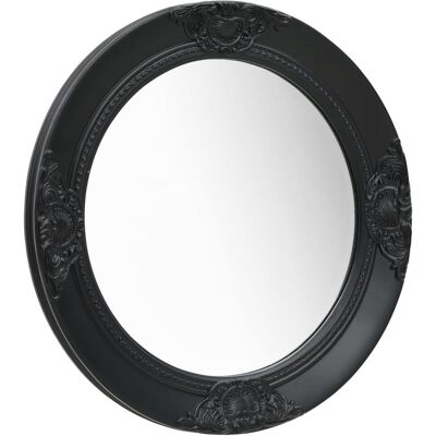 VMP Lustro Ścienne W Stylu Barokowym, 50 Cm, Czarne VMP Lustro Ścienne W Stylu Barokowym, 50 Cm, Czarne