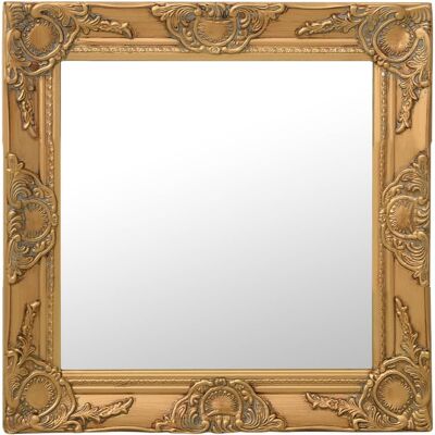 VMP Lustro ścienne w stylu barokowym, 50x50 cm, złote VMP Lustro ścienne w stylu barokowym, 50x50 cm, złote