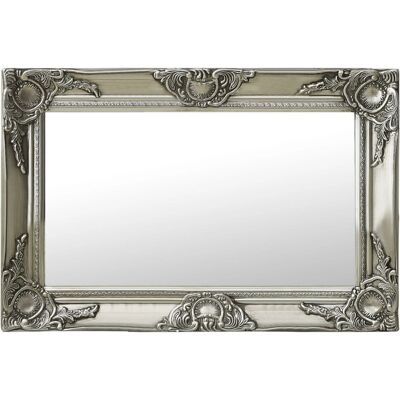 VMP Lustro Ścienne W Stylu Barokowym, 60x40 Cm, Srebrne VMP Lustro Ścienne W Stylu Barokowym, 60x40 Cm, Srebrne