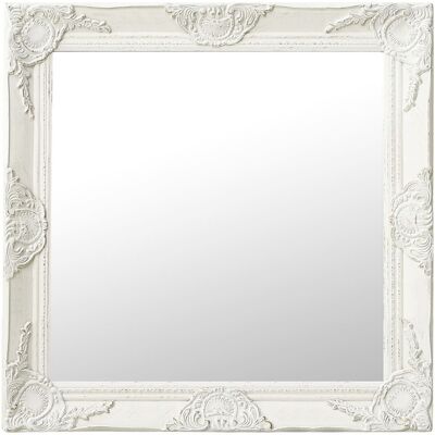 VMP Lustro ścienne w stylu barokowym, 60x60 cm, białe VMP Lustro ścienne w stylu barokowym, 60x60 cm, białe