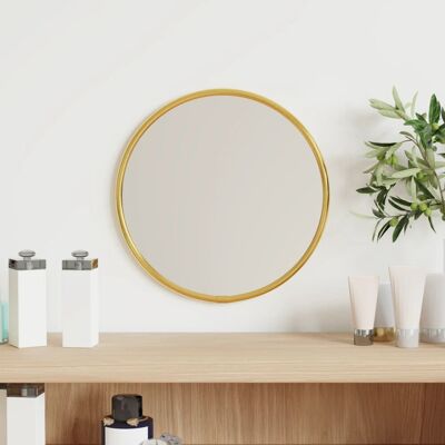 VMP Lustro ścienne, złote, Ø 20 cm, okrągłe VMP Lustro ścienne, złote, Ø 20 cm, okrągłe