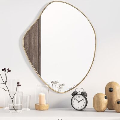 VMP Lustro ścienne, złote, 60x50 cm VMP Lustro ścienne, złote, 60x50 cm