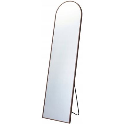 Koopman Lustro stojące łuk metalowa rama brązowa duże 40x150 cm Koopman Lustro stojące łuk metalowa rama brązowa duże 40x150 cm