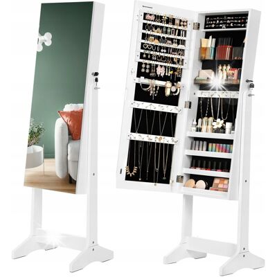 Inny producent LUSTRO STOJĄCE NA BIŻUTERIĘ BIAŁE GLAMOUR 152 cm Inny producent LUSTRO STOJĄCE NA BIŻUTERIĘ BIAŁE GLAMOUR 152 cm