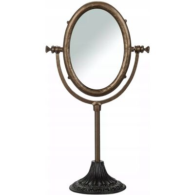 Skandi.pl LUSTRO STOJĄCE NA TOALETKĘ DO MAKIJAŻU RETRO MAŁE 31cm uchylne na stojaku Skandi.pl LUSTRO STOJĄCE NA TOALETKĘ DO MAKIJAŻU RETRO MAŁE 31cm uchylne na stojaku