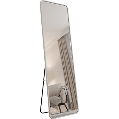 Inny producent Lustro Stojące Prostokątne w Białej Aluminiowej Ramie 170X50 Inny producent Lustro Stojące Prostokątne w Białej Aluminiowej Ramie 170X50
