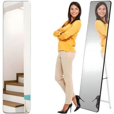 Multistore Lustro Stojące Rozstawiane Aluminiowa Czarna Dekoracyjna Ramka 148 Cm Multistore Lustro Stojące Rozstawiane Aluminiowa Czarna Dekoracyjna Ramka 148 Cm