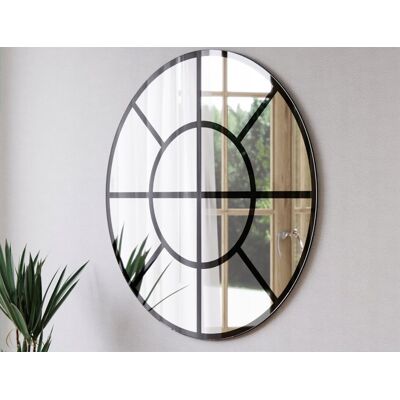 Inny producent Lustro Szlif Bez Ramy Okrągłe Loft Szpros 80cm Inny producent Lustro Szlif Bez Ramy Okrągłe Loft Szpros 80cm
