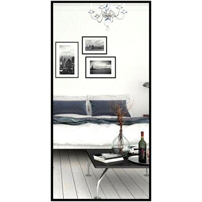 Inny producent Lustro w Czarnej Ramie Aluminiowej Wąska K 60X140 Inny producent Lustro w Czarnej Ramie Aluminiowej Wąska K 60X140
