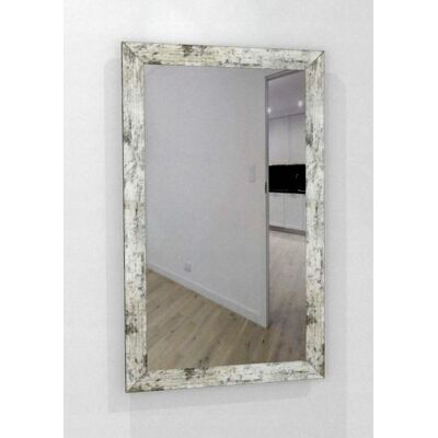 Fabryka Luster Lustro w grubej 6cm ramie MDF 100x60 sosna bielona Fabryka Luster Lustro w grubej 6cm ramie MDF 100x60 sosna bielona