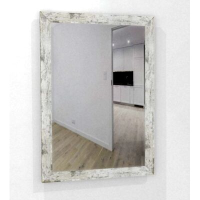 Fabryka Luster Lustro w grubej 6cm ramie MDF 100x70 sosna bielona Fabryka Luster Lustro w grubej 6cm ramie MDF 100x70 sosna bielona