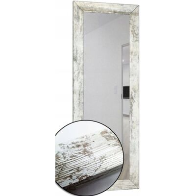 Fabryka Luster Lustro w grubej 6cm ramie MDF 110x40 sosna bielona Fabryka Luster Lustro w grubej 6cm ramie MDF 110x40 sosna bielona