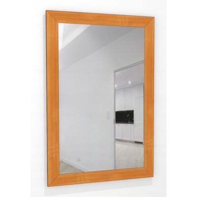 Fabryka Luster Lustro w grubej 6cm ramie MDF 90x60 wiśnia jasna Fabryka Luster Lustro w grubej 6cm ramie MDF 90x60 wiśnia jasna