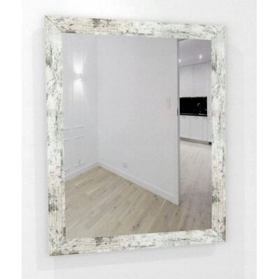 Fabryka Luster Lustro w grubej 6cm ramie MDF 90x70 sosna bielona Fabryka Luster Lustro w grubej 6cm ramie MDF 90x70 sosna bielona