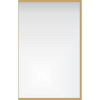 Inny producent Lustro W Złotej Ramie Aluminiowej Wąska K 200x100 Inny producent Lustro W Złotej Ramie Aluminiowej Wąska K 200x100