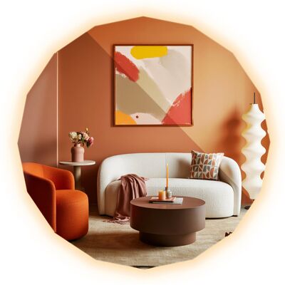 Tulup Lustro Wielokątne 50 x 50 cm - Ozdobne LED o Ciepłej Barwie do Łazienki Salonu Sypialni Tulup Lustro Wielokątne 50 x 50 cm - Ozdobne LED o Ciepłej Barwie do Łazienki Salonu Sypialni