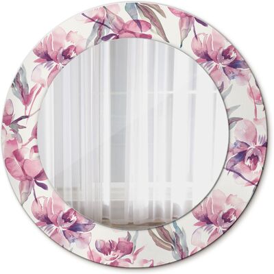 Tulup Lustro Wiszące do Łazienki Piwonie kwiaty 50cm Tulup Lustro Wiszące do Łazienki Piwonie kwiaty 50cm