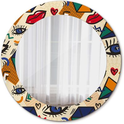 Tulup Lustro Wiszące do Łazienki Styl pop art 60cm Tulup Lustro Wiszące do Łazienki Styl pop art 60cm