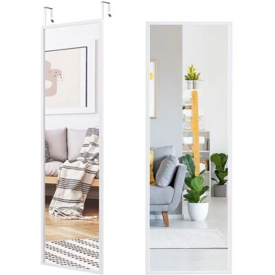 COSTWAY Lustro wiszące Lustro do zawieszenia na drzwi 107,4 x 1,5 x 36,5 cm COSTWAY Lustro wiszące Lustro do zawieszenia na drzwi 107,4 x 1,5 x 36,5 cm