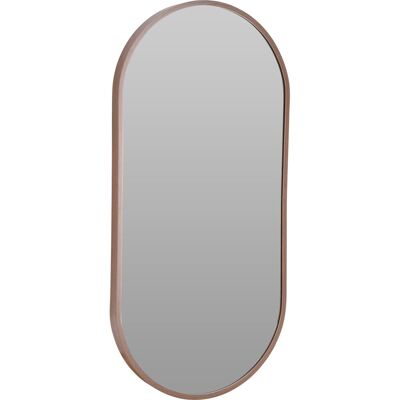 Koopman Lustro wiszące ścienne owalne z brązową ramą klasyczne 30x60cm Koopman Lustro wiszące ścienne owalne z brązową ramą klasyczne 30x60cm
