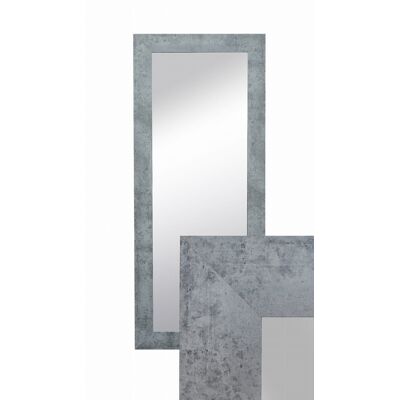 Lustro wiszące w ozdobnej ramie 120x50 cm w kolor beton szary do salonu pokoju sypialni B.D. Art Lustro wiszące w ozdobnej ramie 120x50 cm w kolor beton szary do salonu pokoju sypialni B.D. Art