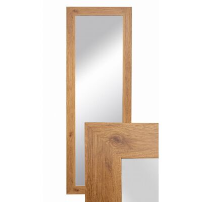 Lustro Wiszące W Ozdobnej Ramie 150x50 Cm Kolor Dąb Do Salonu Pokoju Sypialni B.D. Art Lustro Wiszące W Ozdobnej Ramie 150x50 Cm Kolor Dąb Do Salonu Pokoju Sypialni B.D. Art