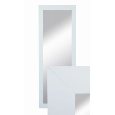 Lustro wiszące w ozdobnej ramie 150x50 cm w kolor biały do salonu pokoju sypialni B.D. Art Lustro wiszące w ozdobnej ramie 150x50 cm w kolor biały do salonu pokoju sypialni B.D. Art