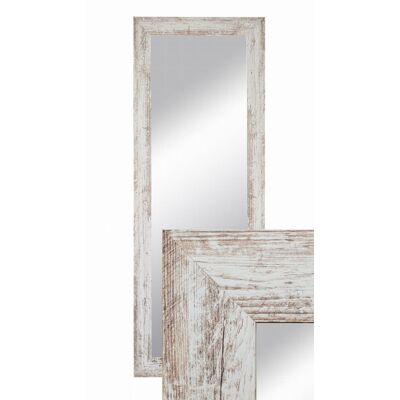 Lustro wiszące w ozdobnej ramie 150x50 cm w kolor sosna bielona do salonu pokoju sypialni B.D. Art Lustro wiszące w ozdobnej ramie 150x50 cm w kolor sosna bielona do salonu pokoju sypialni B.D. Art
