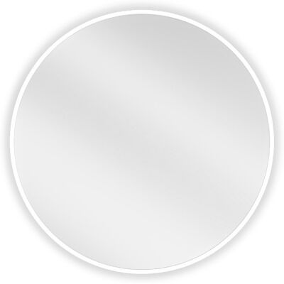 Mexen Loft lustro łazienkowe okragłe 60 cm, rama biała - 9850-060-060-000-20 Mexen Loft lustro łazienkowe okragłe 60 cm, rama biała - 9850-060-060-000-20