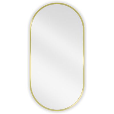 Mexen Loft lustro łazienkowe owalne 80 x 40 cm, rama złota - 9851-080-040-000-50 Mexen Loft lustro łazienkowe owalne 80 x 40 cm, rama złota - 9851-080-040-000-50