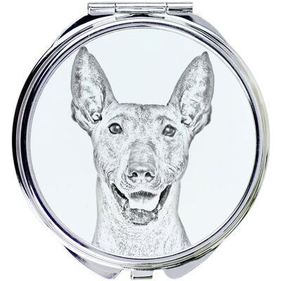 ART Nagi pies meksykański, Bezwłosy pies Azteków, Xoloitzquintle - lusterko kieszonkowe z psem, personalizowane lusterko do torebki, kompaktowe lusterko.. ART Nagi pies meksykański, Bezwłosy pies Azteków, Xoloitzquintle - lusterko kieszonkowe z psem, personalizowane lusterko do torebki, kompaktowe lusterko..