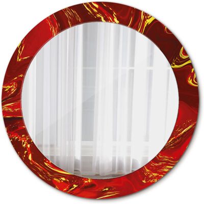 Tulup Nowoczesne Lustro Czerwony marmur 70cm Tulup Nowoczesne Lustro Czerwony marmur 70cm