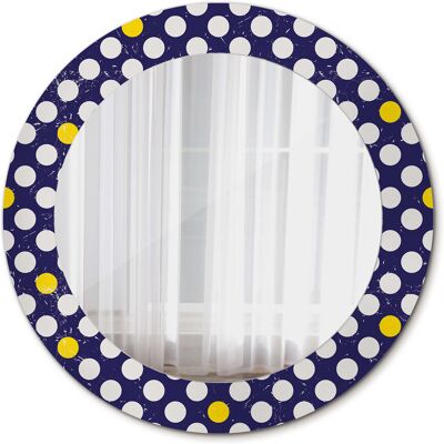 Tulup Nowoczesne Lustro do Salonu Retro kropki 60cm Tulup Nowoczesne Lustro do Salonu Retro kropki 60cm