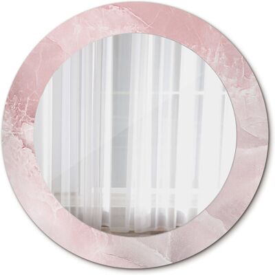 Tulup Nowoczesne Lustro do Salonu Różowy kamień 60cm Tulup Nowoczesne Lustro do Salonu Różowy kamień 60cm