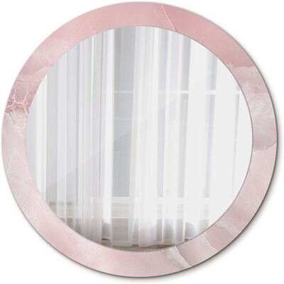 Tulup Nowoczesne Lustro do Salonu Różowy kamień 80cm Tulup Nowoczesne Lustro do Salonu Różowy kamień 80cm
