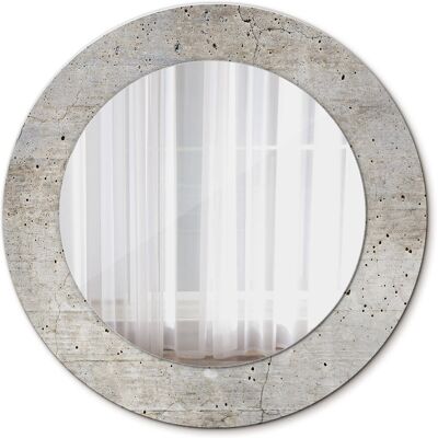 Tulup Nowoczesne Lustro do Salonu Szary beton 50cm Tulup Nowoczesne Lustro do Salonu Szary beton 50cm