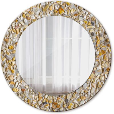 Tulup Nowoczesne Lustro do Salonu Wzór lastrykowy 50cm Tulup Nowoczesne Lustro do Salonu Wzór lastrykowy 50cm