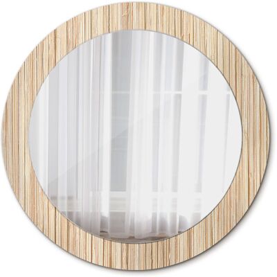 Tulup Nowoczesne Lustro Okrągłe Bambus słoma 70cm Tulup Nowoczesne Lustro Okrągłe Bambus słoma 70cm