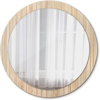 Tulup Nowoczesne Lustro Okrągłe Bambus słoma 90cm Tulup Nowoczesne Lustro Okrągłe Bambus słoma 90cm