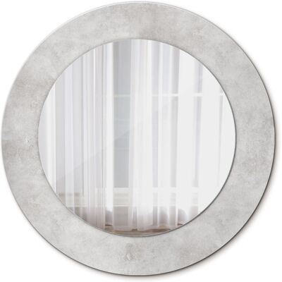 Tulup Nowoczesne Lustro Okrągłe Betonowa tekstura 50cm Tulup Nowoczesne Lustro Okrągłe Betonowa tekstura 50cm
