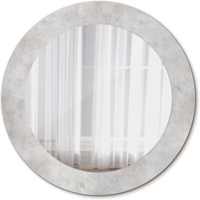 Tulup Nowoczesne Lustro Okrągłe Betonowa tekstura 60cm Tulup Nowoczesne Lustro Okrągłe Betonowa tekstura 60cm