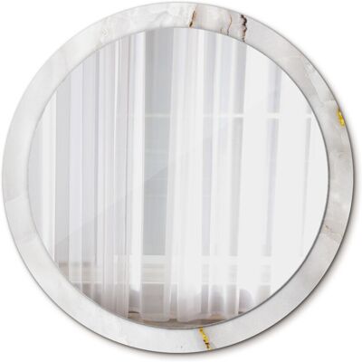 Tulup Nowoczesne Lustro Okrągłe Błyszczący marmur 100cm Tulup Nowoczesne Lustro Okrągłe Błyszczący marmur 100cm