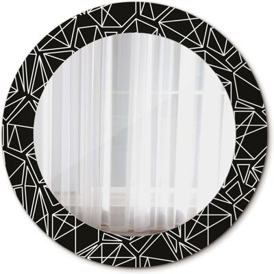 Tulup Nowoczesne Lustro Okrągłe Geometryczny wzór 60cm Tulup Nowoczesne Lustro Okrągłe Geometryczny wzór 60cm