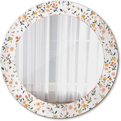 Tulup Nowoczesne Lustro Okrągłe Małe kwiatki 60cm Tulup Nowoczesne Lustro Okrągłe Małe kwiatki 60cm